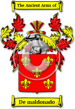 De maldonado Family Crest Download (jpg) Legacy Series - 150 DPI